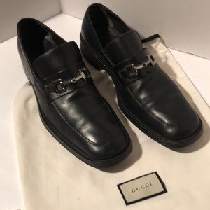 Gucci Black Leather Dress shoes